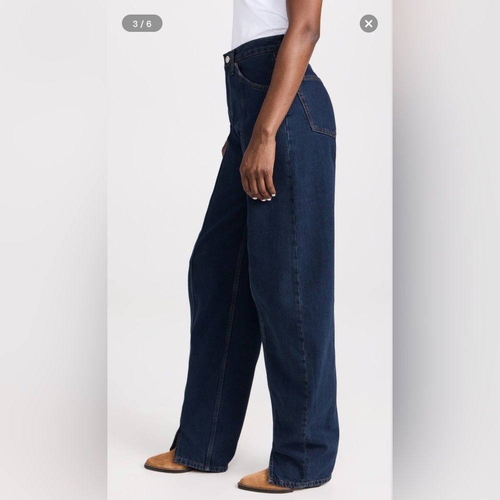 NWT Re/Done Tailored Ultra High Rise Barrel Jeans Size 31 Color: Bespoke - Picture 3 of 14